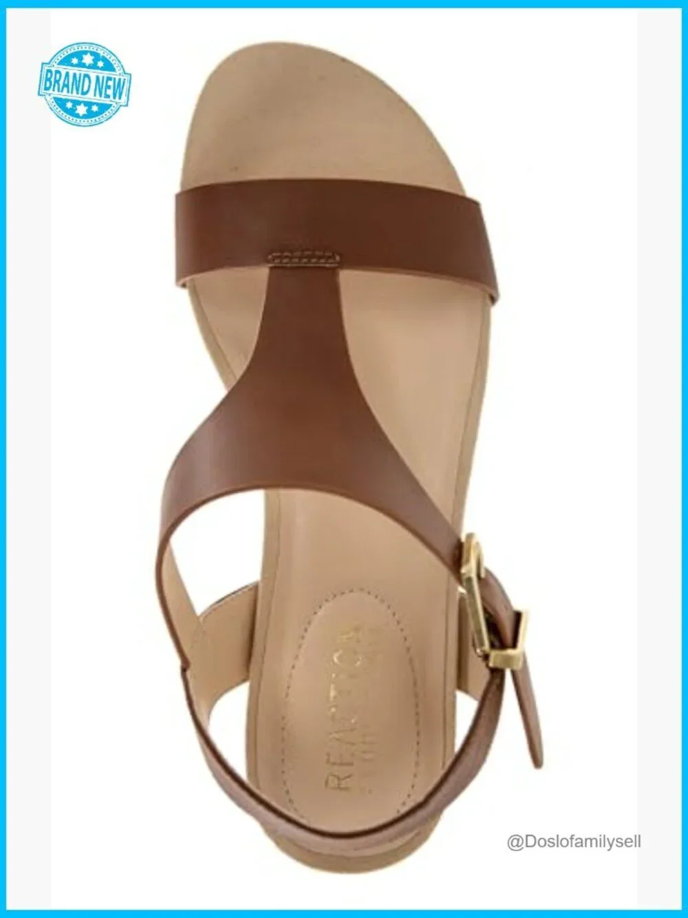 T-Strap Espadrille Wedge Sandal Faux Leather Ortholite Comfort Easy Pull-On